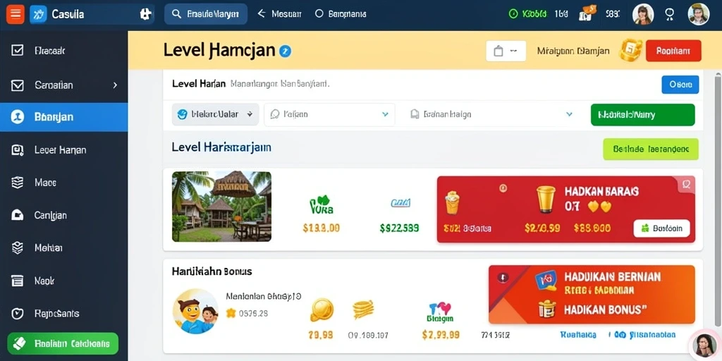 Berbagai level menarik yang menantang kemampuan.