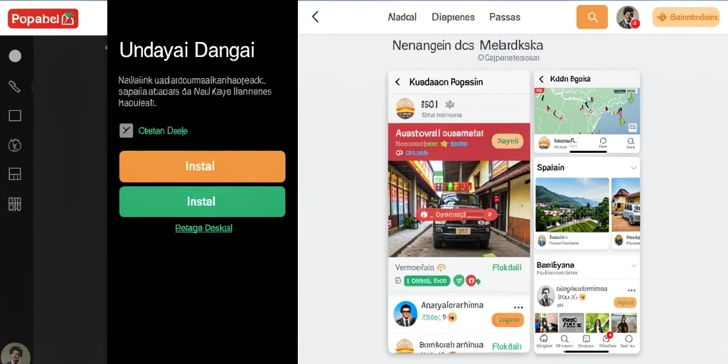 Tangkapan layar memperlihatkan fitur upgrade karakter yang menarik.