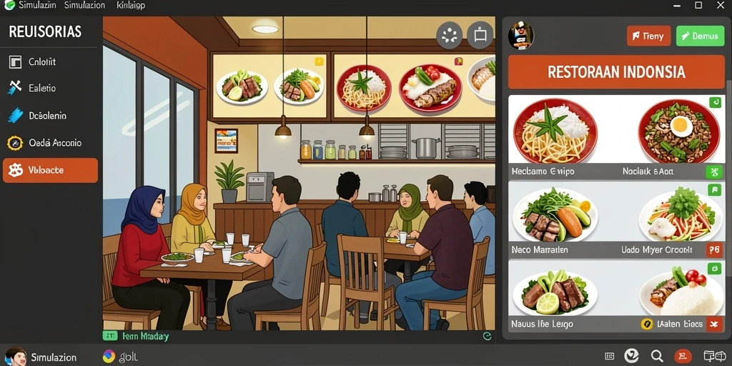 Screenshot menampilkan menu navigasi yang mudah diakses.