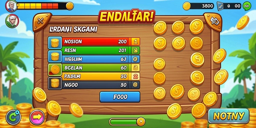 Fitur leaderboard untuk bersaing dengan pemain lain.